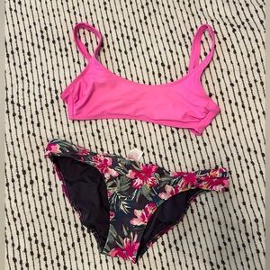 Floral mix and match bikini